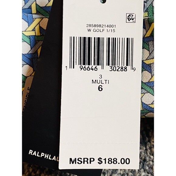 F. Ralph Lauren Golft Pants Size 6 Multicolor Pocket Zipper. NWT $188 - Picture 8 of 8